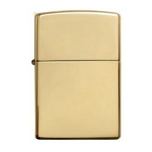 Zippo Polished Brass Engraved 254