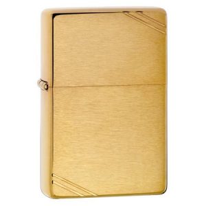 Zippo Vintage Slashes Brushed Brass 240