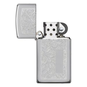 Zippo Venetian Polished Chrome Slim 1652