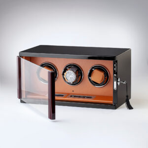 Automatska kutija za satove - Ebony 3 Orange