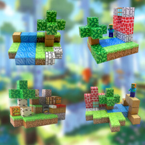 Magnetic Cubes M - Minecraft Trees (70)