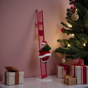 Novogodišnja dekoracija - Deda Mraz koji se penje