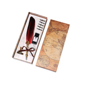 Poklon set za pisanje - crveni