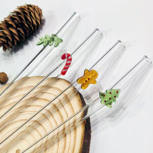 Staklene slamčice - Novogodišnje