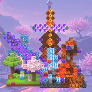 Magnetic Cubes M - Spring Lava (200)